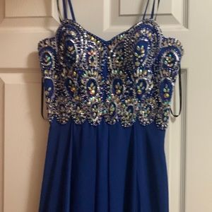 Royal blue formal gown